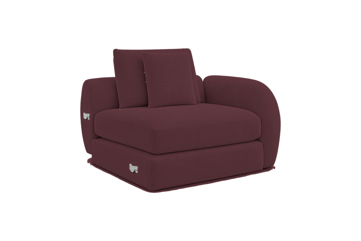 Milo Right Armchair in Fresco Figaro