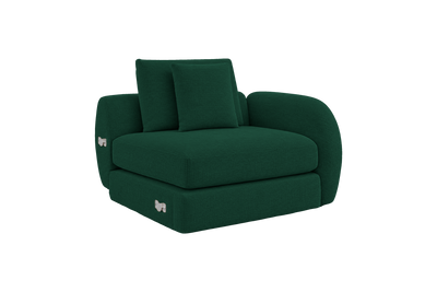Milo Right Armchair in Roni Frog