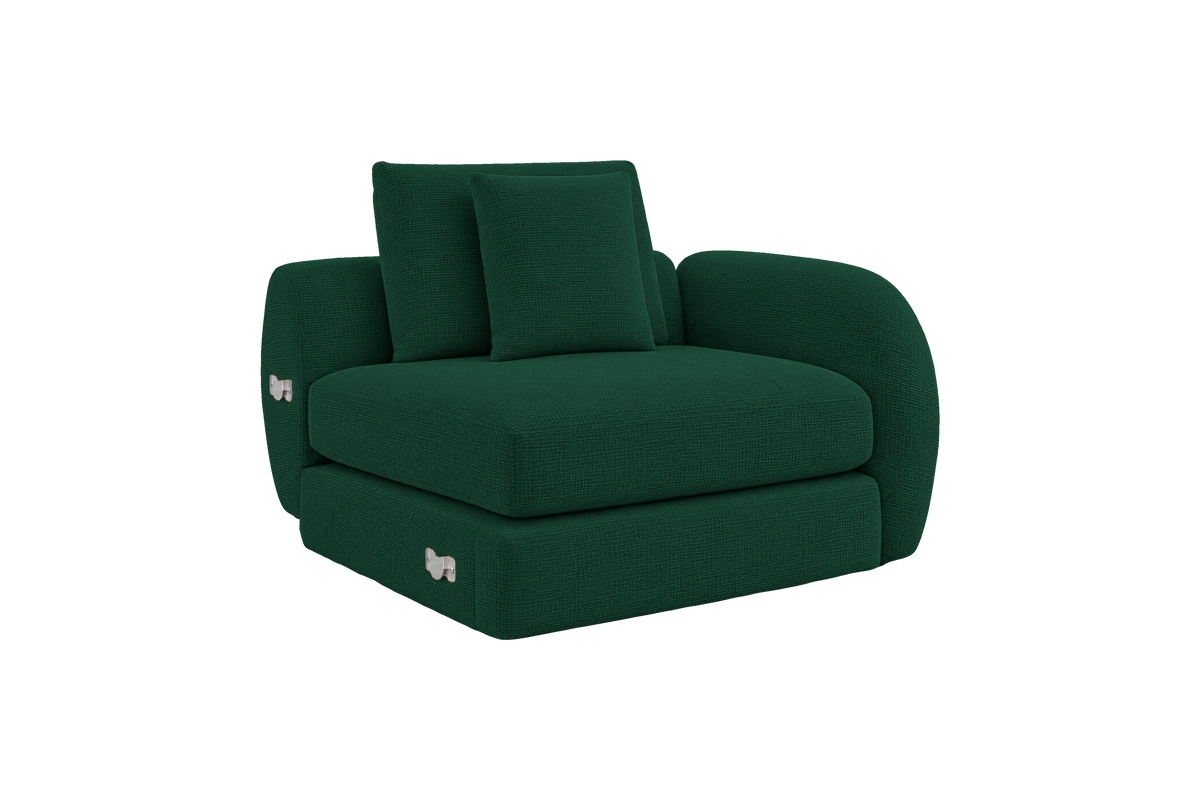 Milo Right Armchair in Roni Frog
