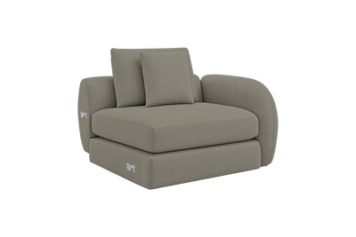 Milo Right Armchair in Felix Glace