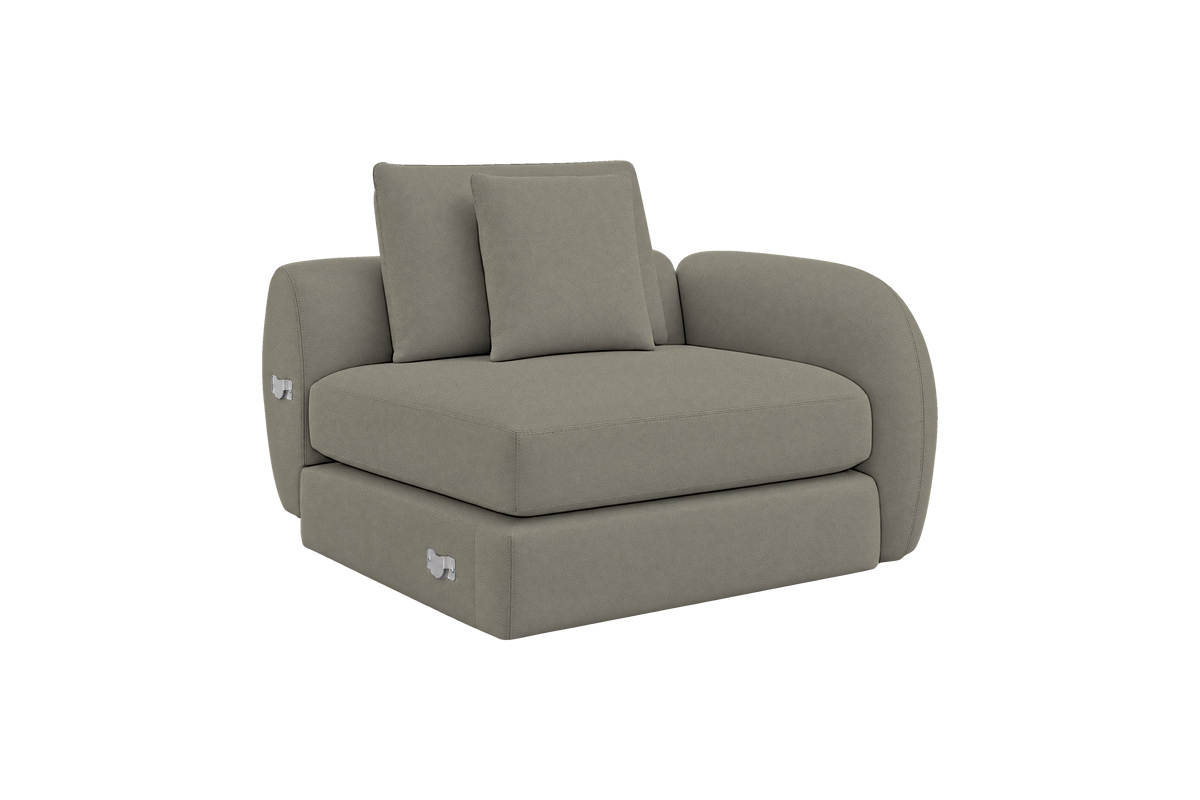Milo Right Armchair in Felix Glace