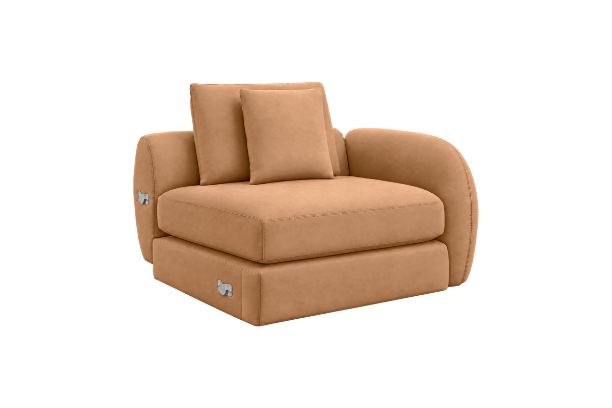 Milo Right Armchair in Dante Les Yeux