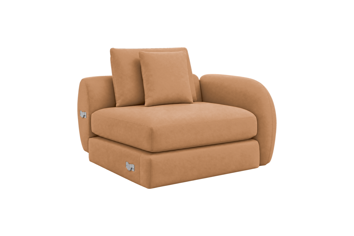 Milo Right Armchair in Marfa Les Yeux