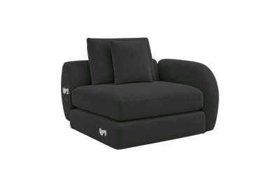 Milo Right Armchair in Mosquito Lola