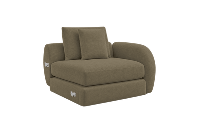 Milo Right Armchair in Mosquito Malibu