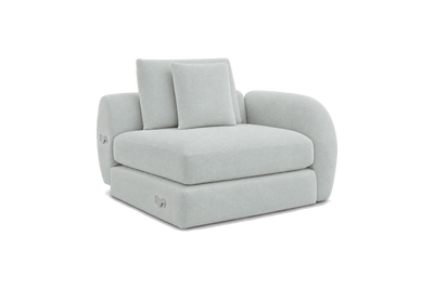 Milo Right Armchair in Fresco Meteor