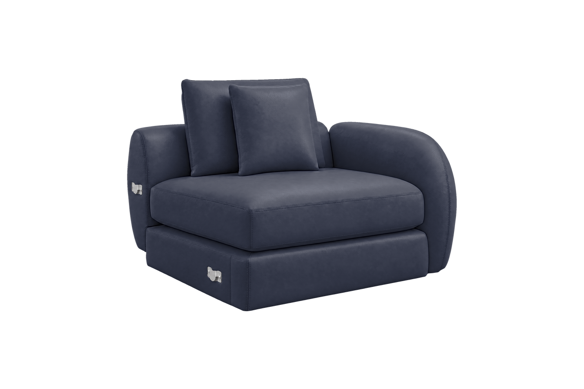 Milo Right Armchair in Momo Midnight