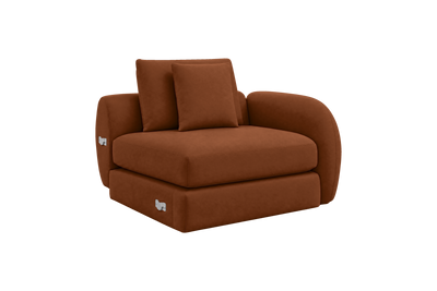 Milo Right Armchair in Marfa Pluto