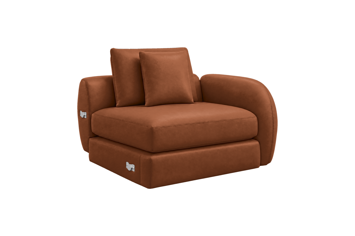Milo Right Armchair in Momo Porto