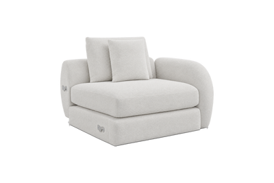 Milo Right Armchair in Bouclé Shell