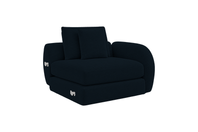 Milo Right Armchair in Mosquito Tenerife