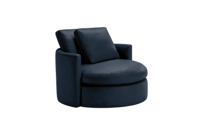 Moroder Swivel Accent Chair in Dante Aqua