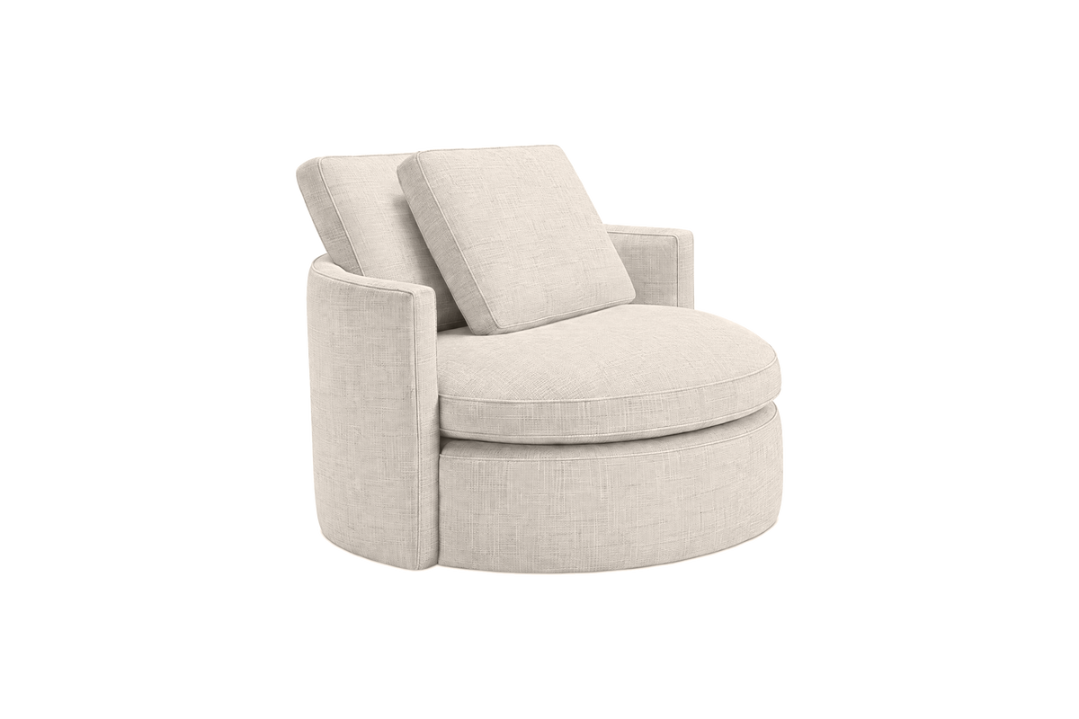 Moroder Swivel Accent Chair in Mosquito Cracker