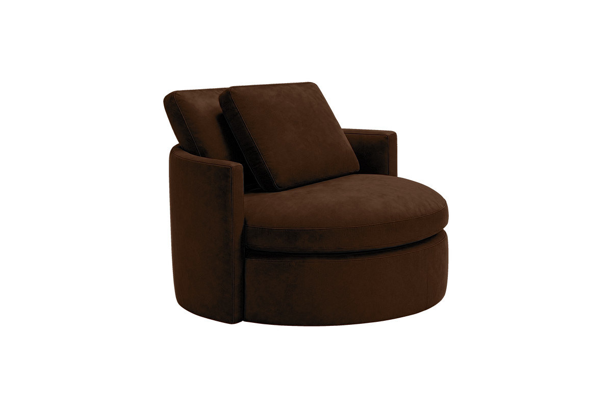 Moroder Swivel Accent Chair in Marfa Denton