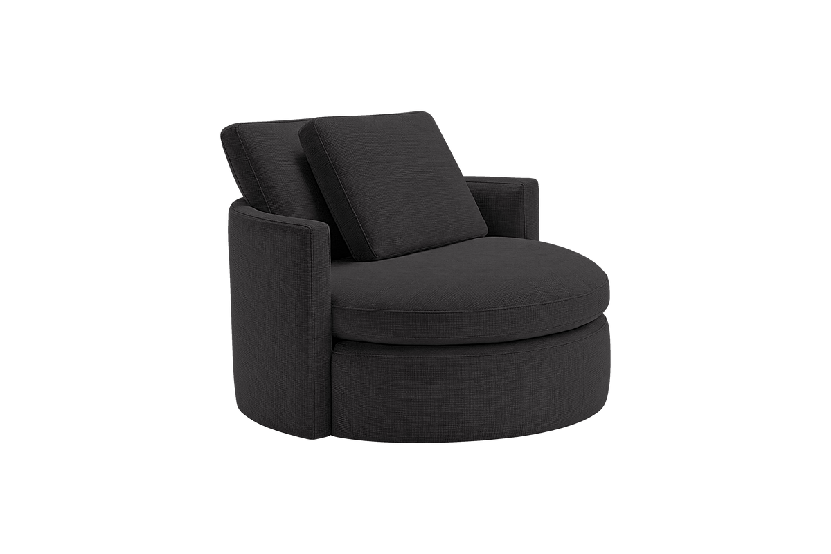 Moroder Swivel Accent Chair in Roni Ember