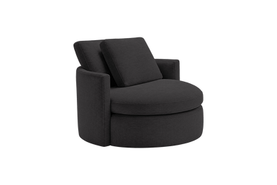 Moroder Swivel Accent Chair in Roni Ember