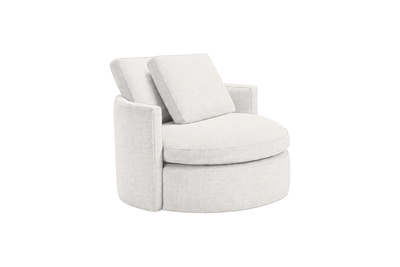 Moroder Swivel Accent Chair in Mosquito Foam