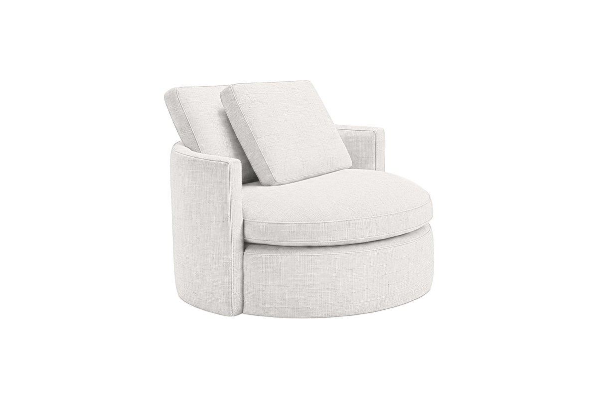 Moroder Swivel Accent Chair in Mosquito Foam