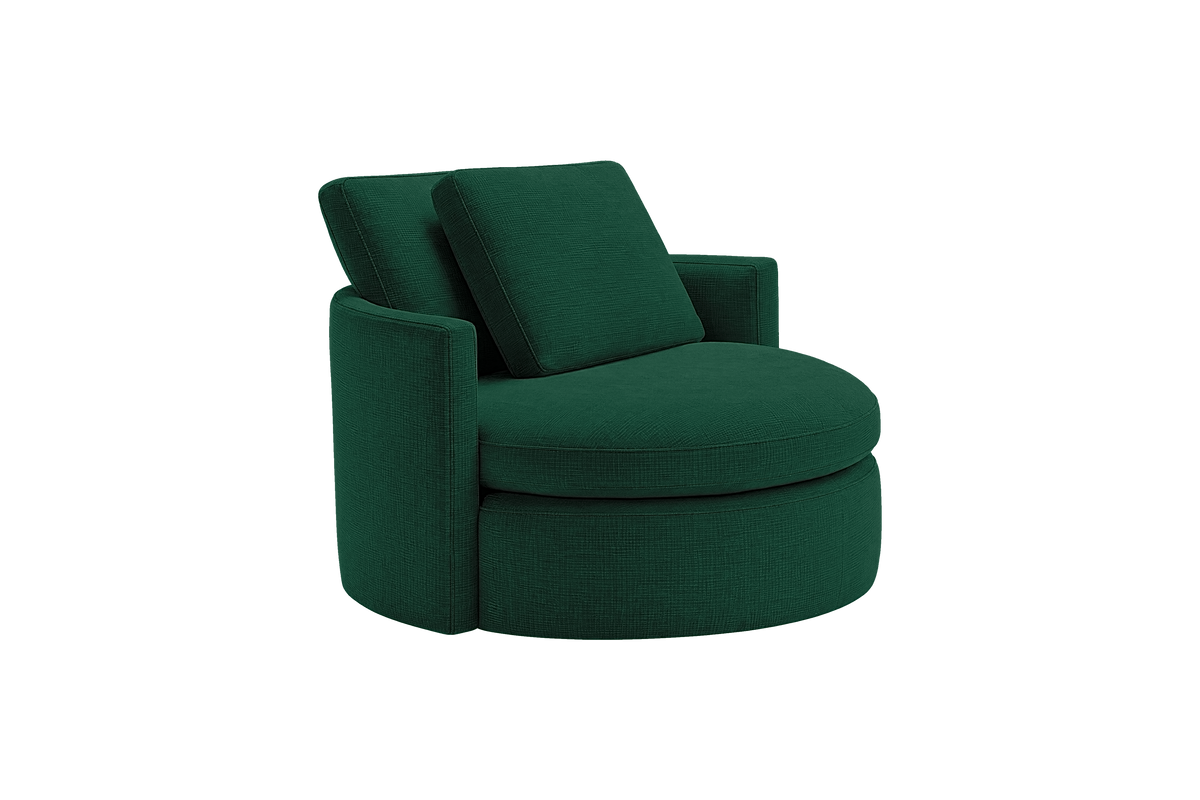Moroder Swivel Accent Chair in Roni Frog