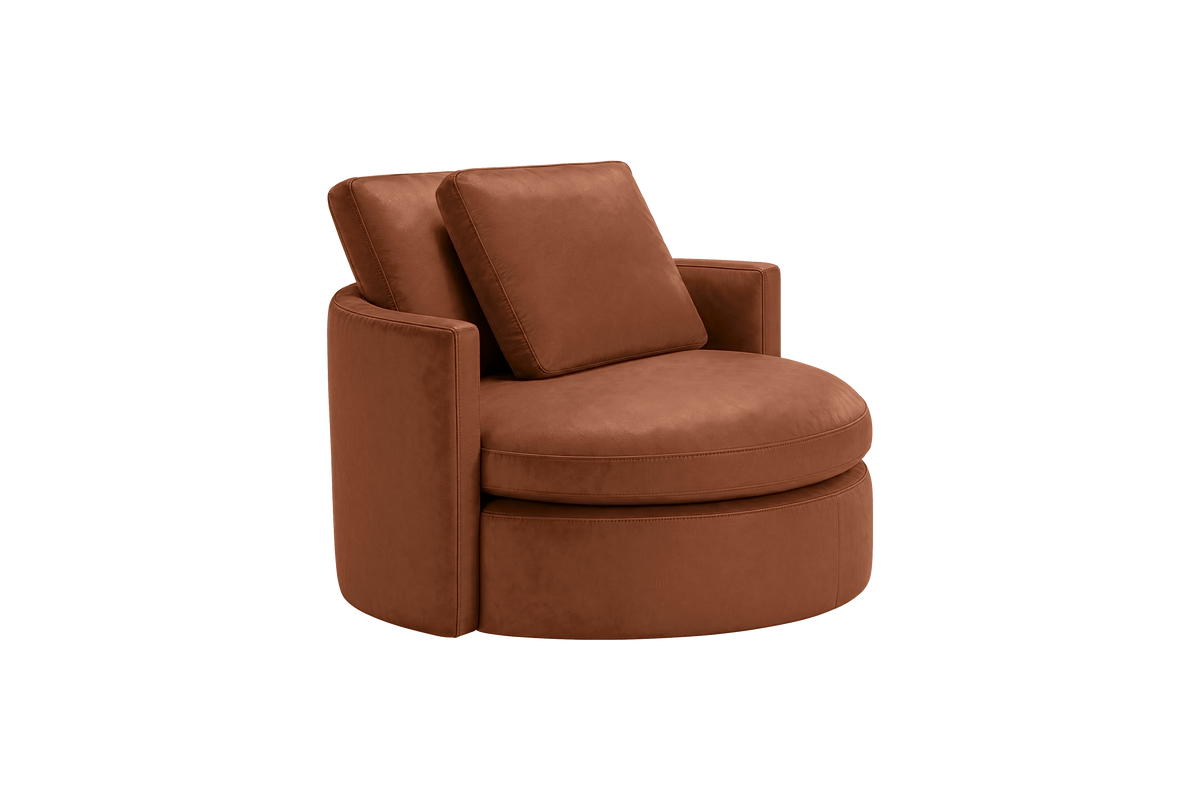 Moroder Swivel Accent Chair in Dante Hazel
