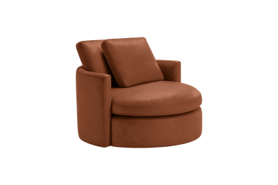 Moroder Swivel Accent Chair in Dante Hazel