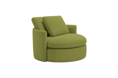 Moroder Swivel Accent Chair in Fresco Key Lime