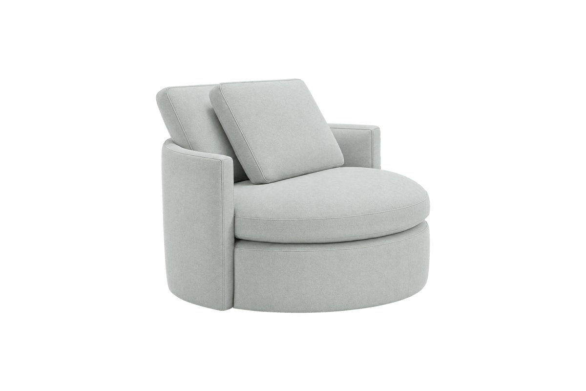 Moroder Swivel Accent Chair in Fresco Meteor