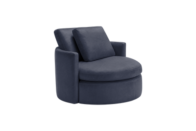 Moroder Swivel Accent Chair in Momo Midnight