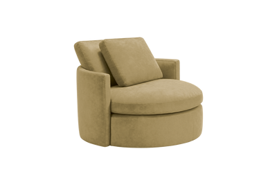 Moroder Swivel Accent Chair in Marfa Olivia