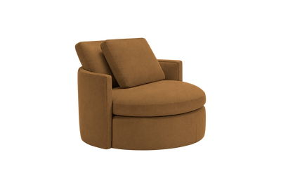 Moroder Swivel Accent Chair in Felix Pisco