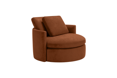 Moroder Swivel Accent Chair in Marfa Pluto