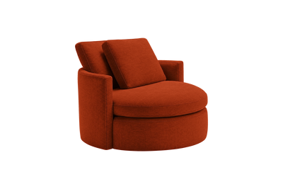 Moroder Swivel Accent Chair in Roni Poppy