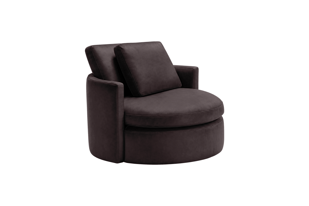 Moroder Swivel Accent Chair in Momo Rollie