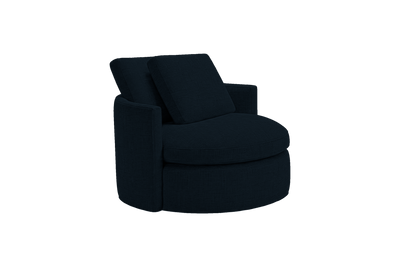 Moroder Swivel Accent Chair in Mosquito Tenerife