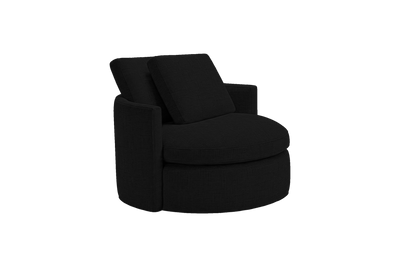 Moroder Swivel Accent Chair in Mosquito Yves