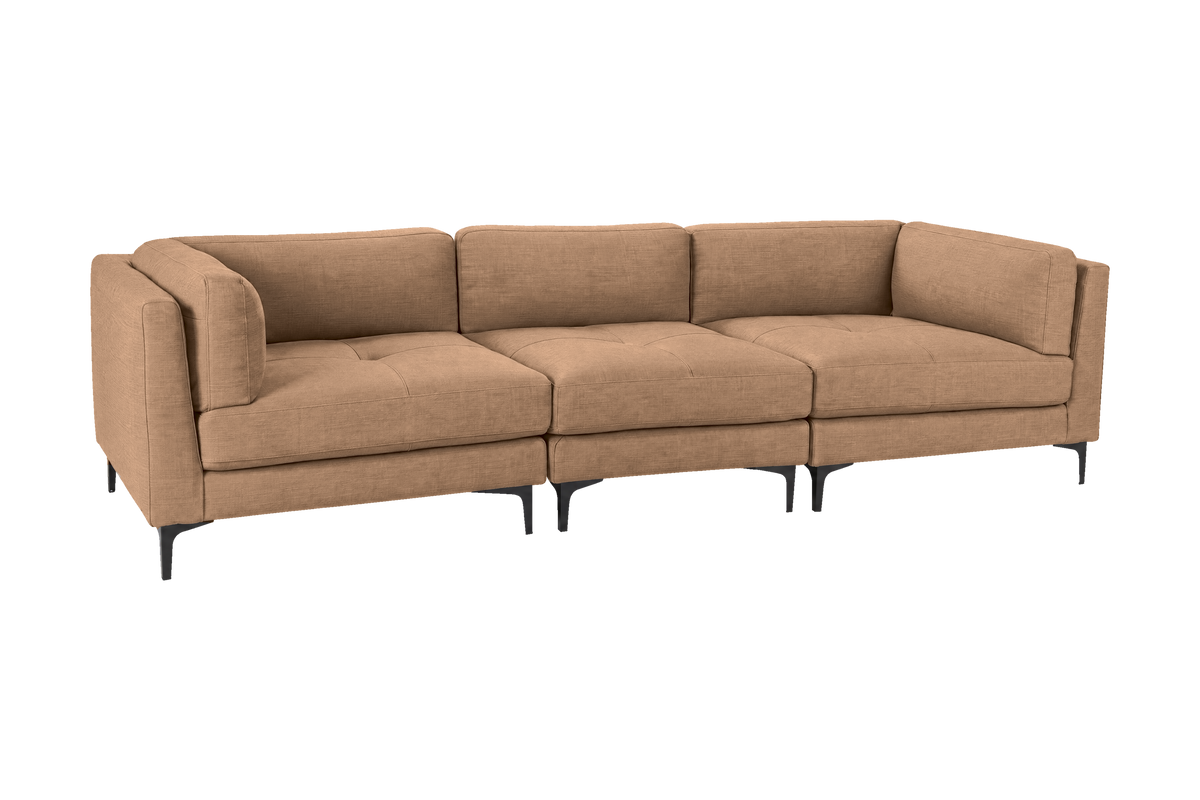 Oli Modular Large Sofa in Roni Biscotti