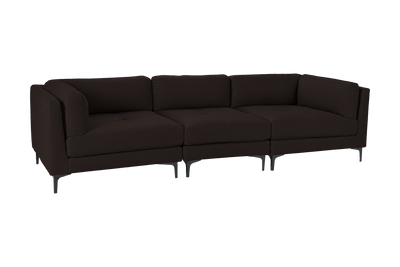 Oli Modular Large Sofa in Dante Ebony