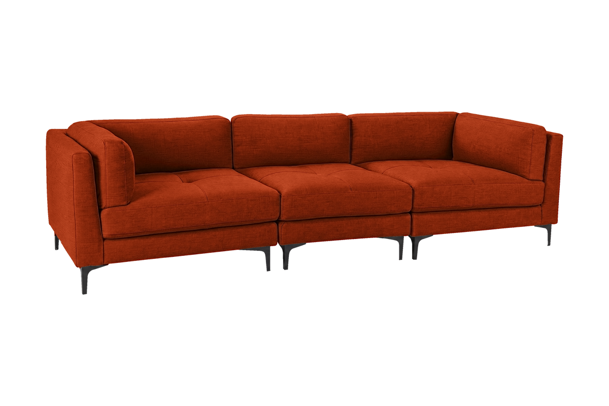 Oli Modular Large Sofa in Roni Poppy