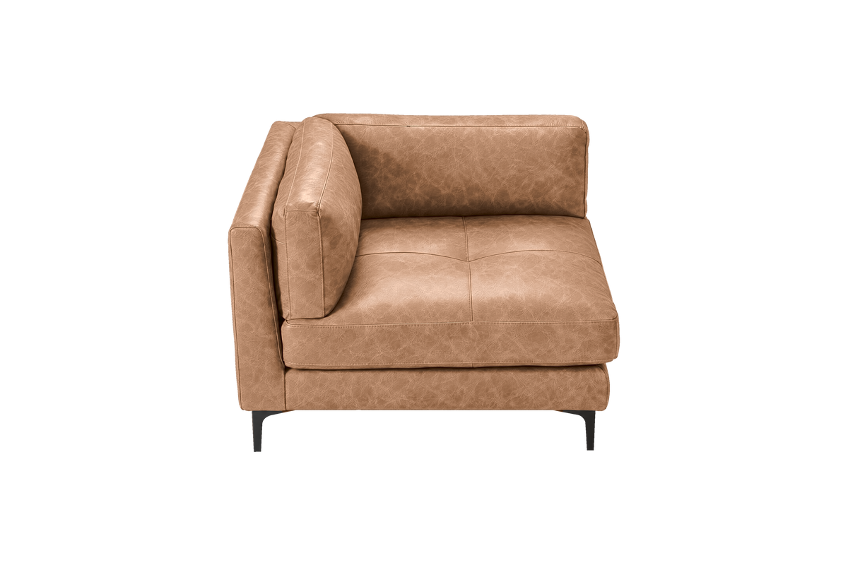 Oli Modular Chair One Arm Left in Celine Camel