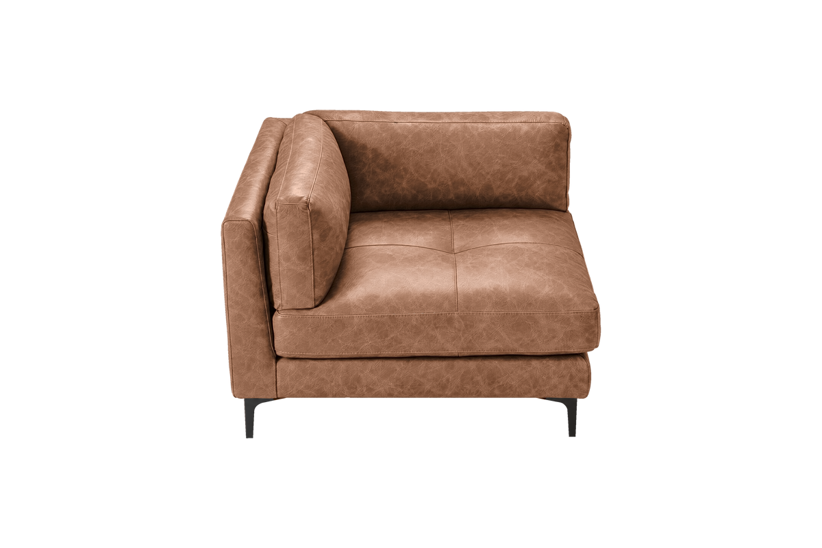 Oli Modular Chair One Arm Left in Celine Rattlesnake