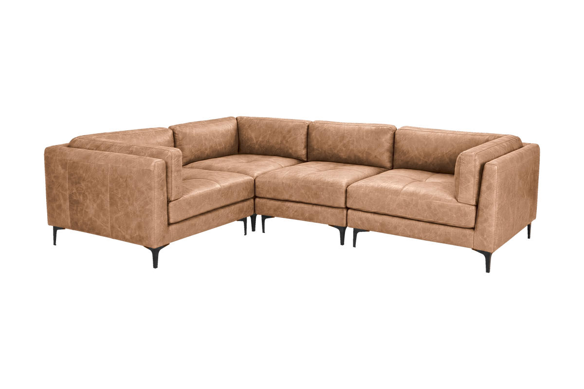 Oli Modular Left Corner Sofa in Celine Camel