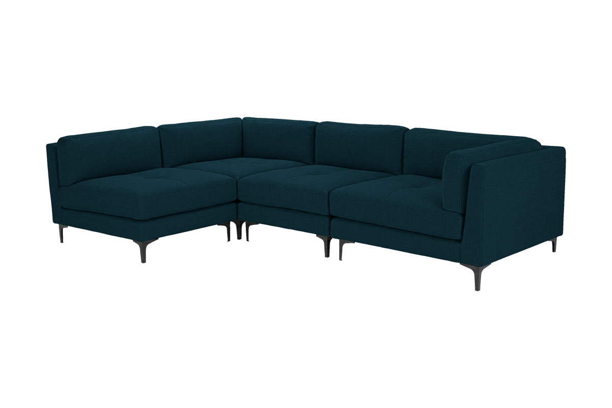 Oli Modular Left Open Corner Sofa in Roni Deep Lake