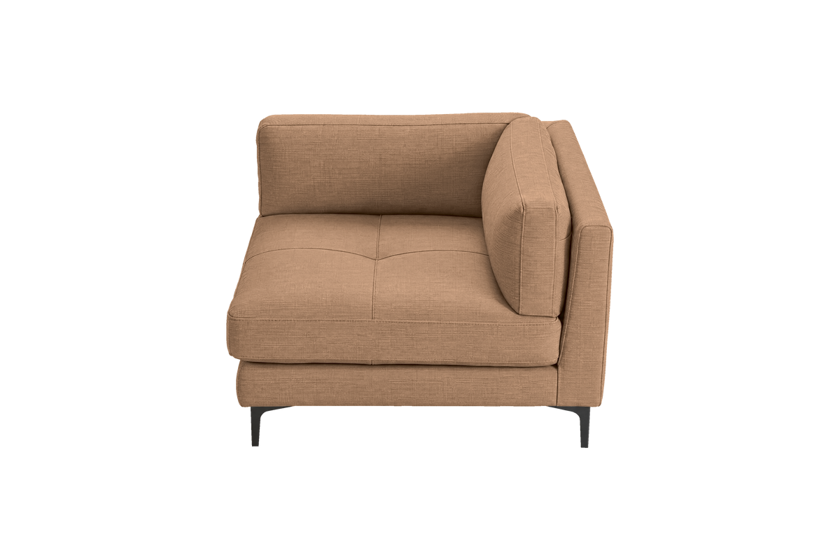 Oli Modular Chair One Arm Right in Roni Biscotti