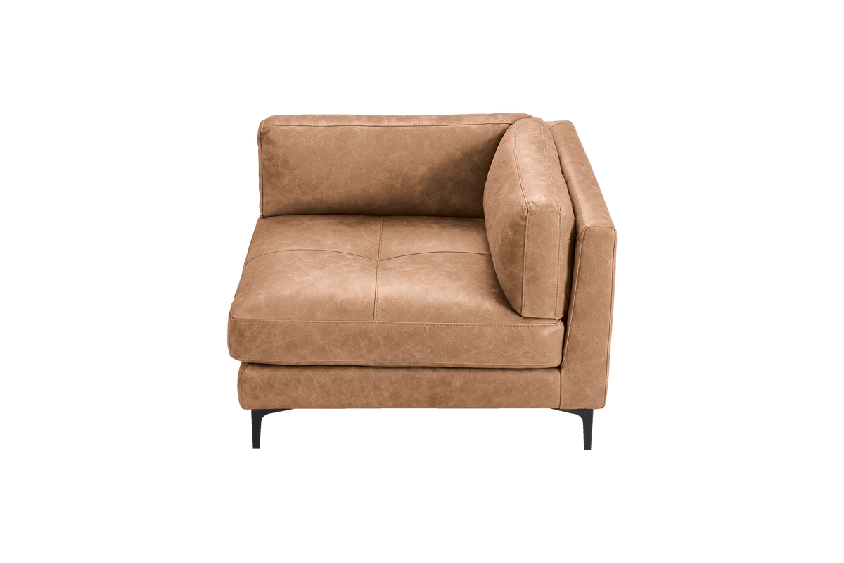 Oli Modular Chair One Arm Right in Celine Camel
