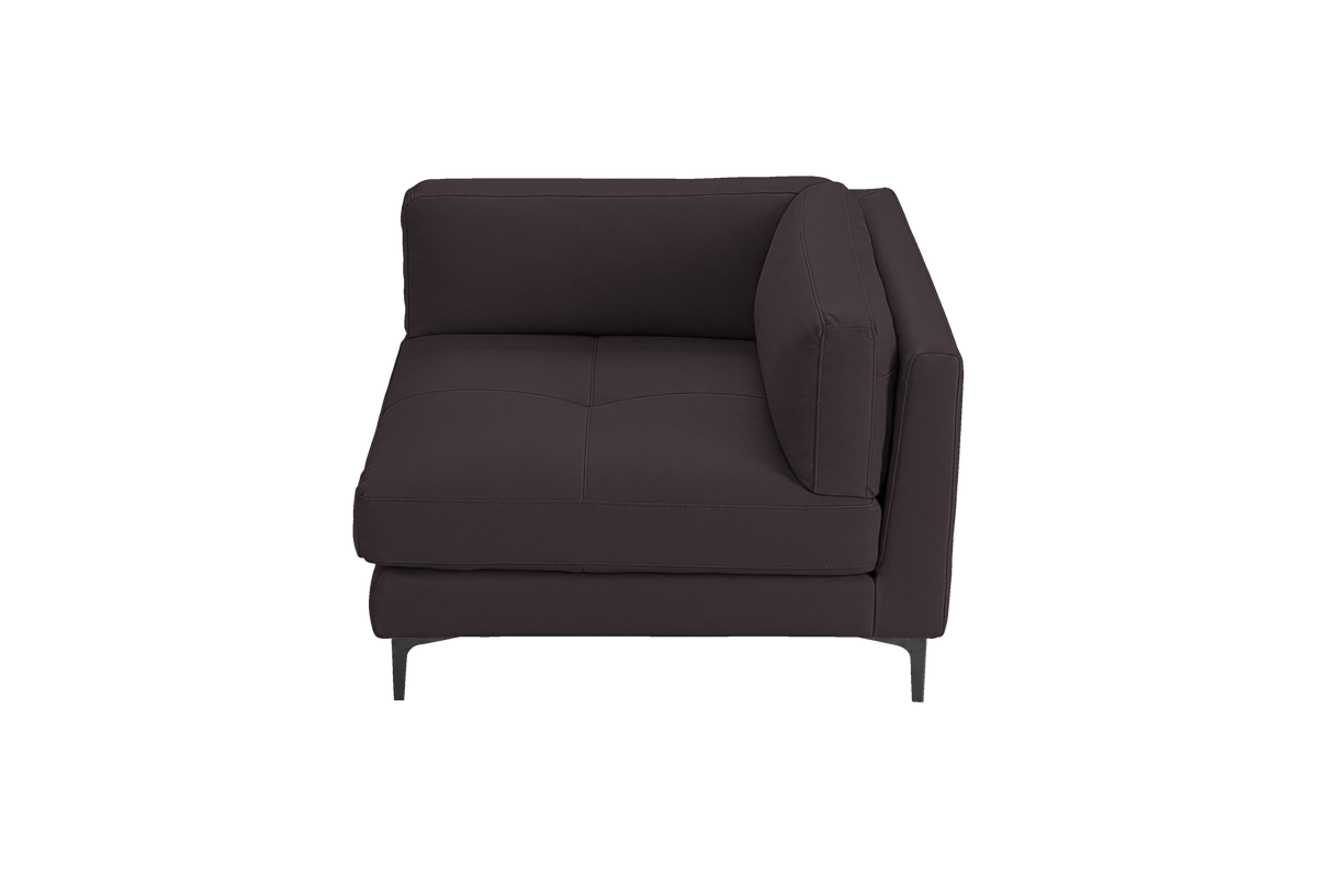 Oli Modular Chair One Arm Right in Dante Charcoal