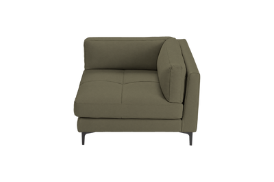 Oli Modular Chair One Arm Right in Felix Olive