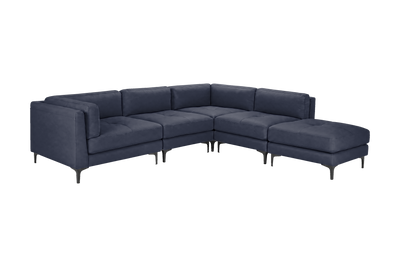 Oli Modular Right Bumper Corner Sofa in Momo Midnight