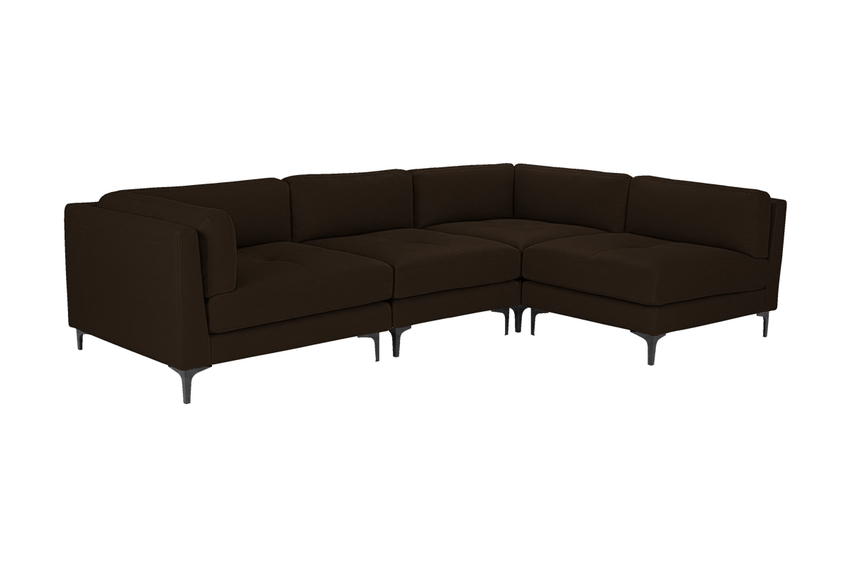 Oli Modular Right Open Corner Sofa in Marfa Charcoal