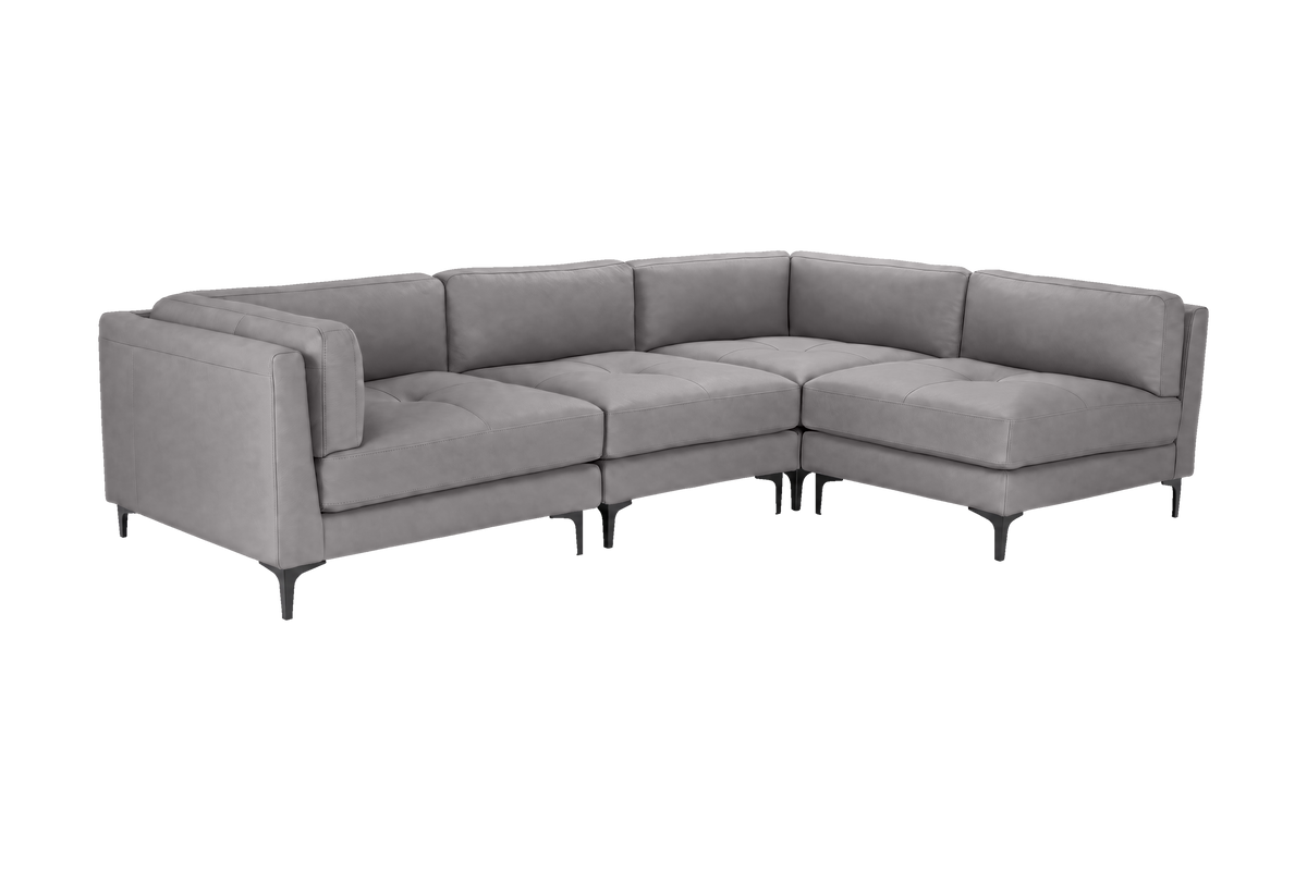 Oli Modular Right Open Corner Sofa in Dante Meteor