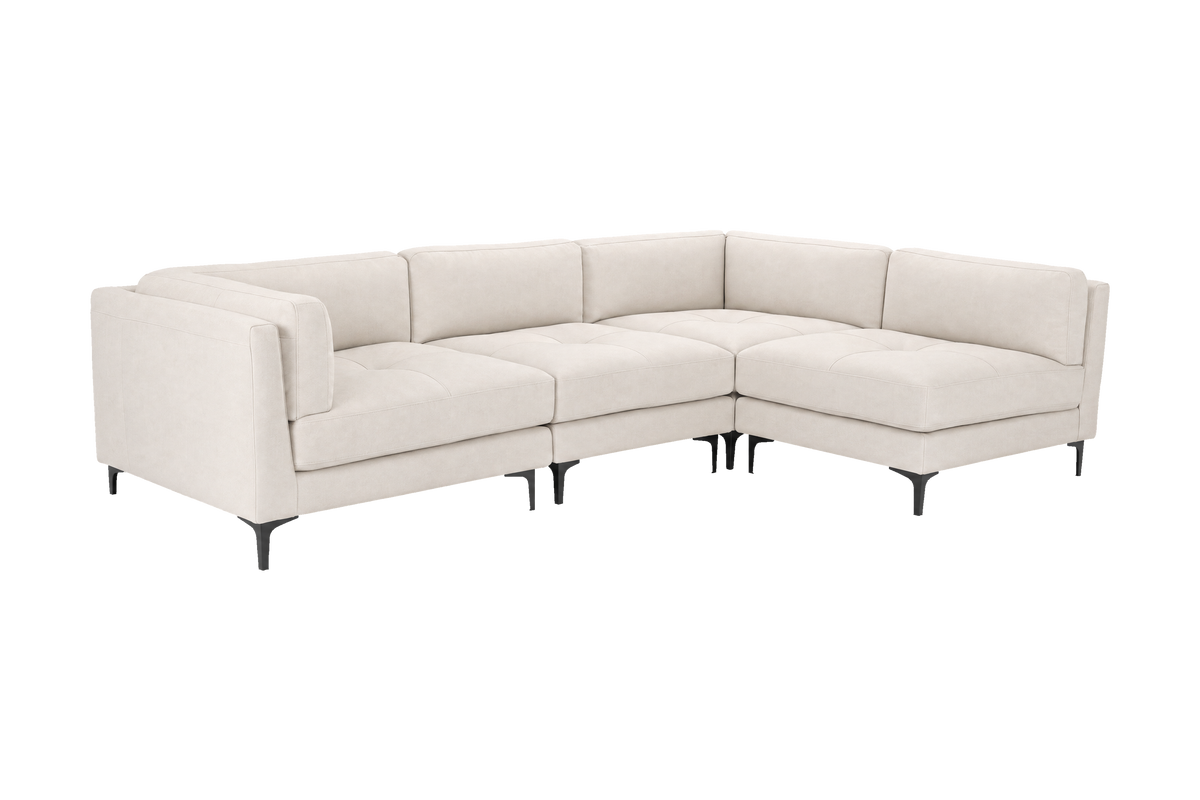 Oli Modular Right Open Corner Sofa in Fresco Milky